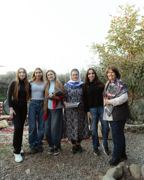 Leyla Əliyeva, Arzu Əliyeva və Alena Əliyeva Lənkəranda fermer təsərrüfatı ilə tanış olublar (FOTO)