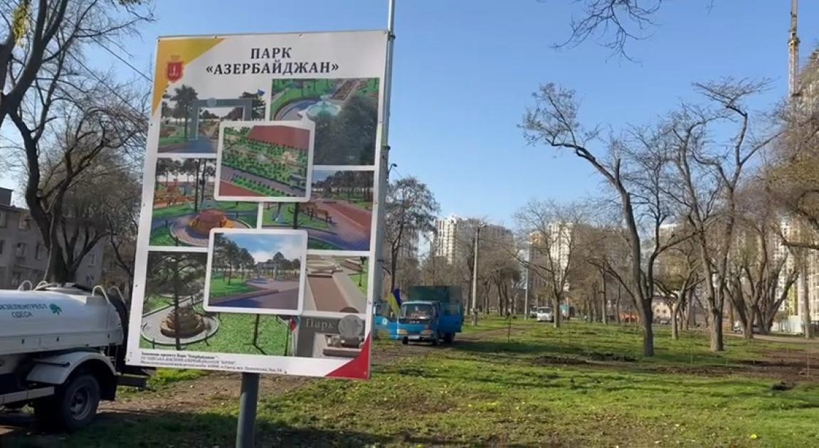 Soydaşlarımız Odessada ağacəkmə aksiyası keçirib (FOTO)