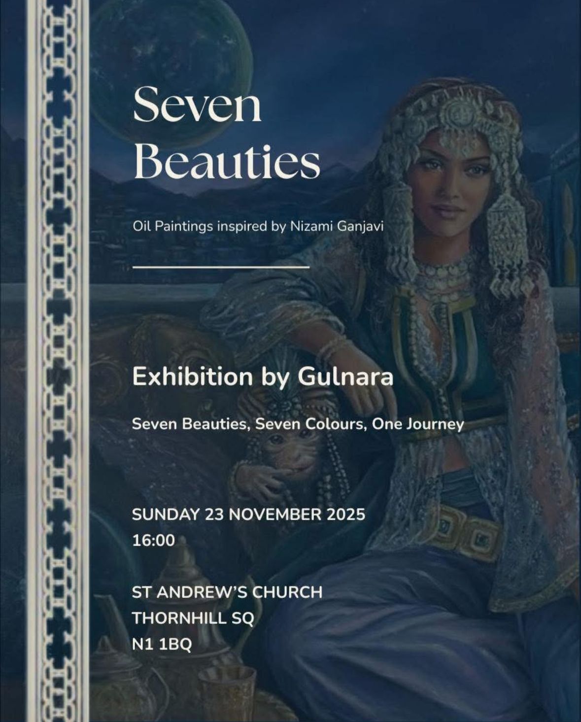 Londonda Gülnarə Cəfərin “Yeddi gözəl” sərgisi baş tutub (FOTO)