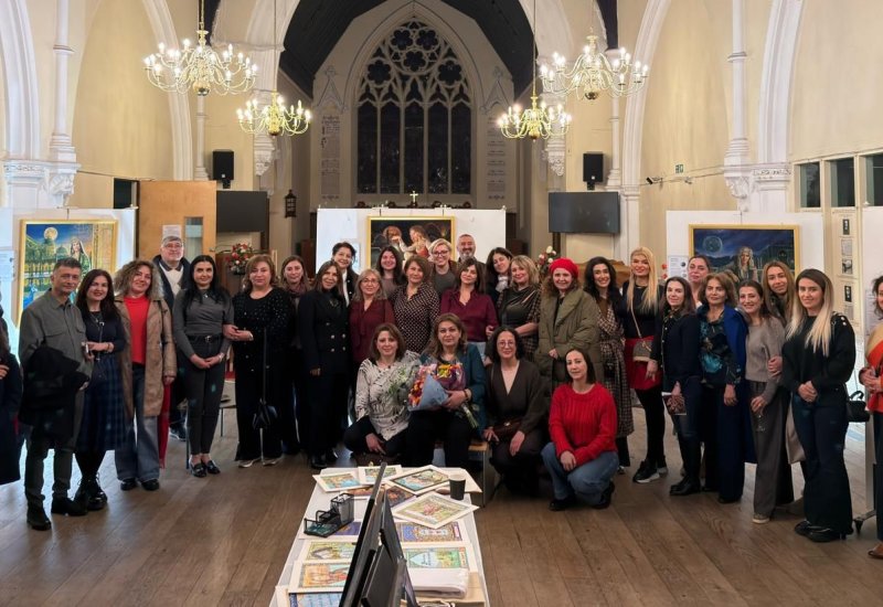 Londonda Gülnarə Cəfərin “Yeddi gözəl” sərgisi baş tutub (FOTO)