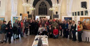 Londonda Gülnarə Cəfərin “Yeddi gözəl” sərgisi baş tutub (FOTO)