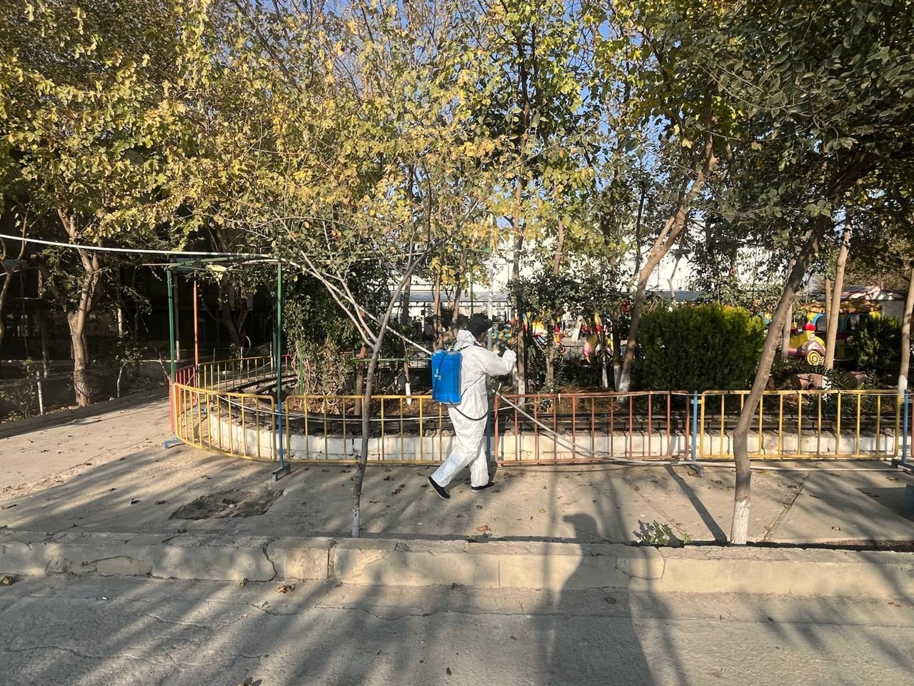 Hacıqabulda restoranda biotəhlükəsizlik tədbirləri görülüb (FOTO)