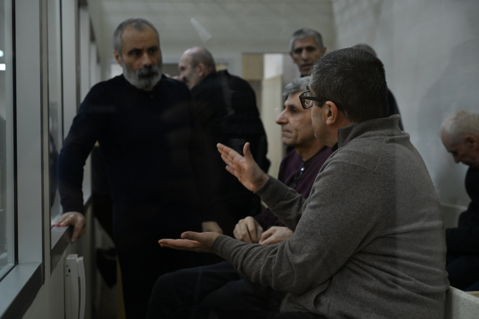 Ermənistan vətəndaşlarının məhkəməsində 6 təqsirləndirilən şəxsin vəkili müdafiə çıxışı edib (FOTO)