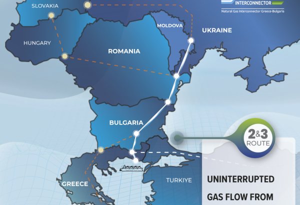 Yunanıstan–Bolqarıstan interkonnektoru vasitəsilə tədarük olunan qazın həcmi açıqlandı