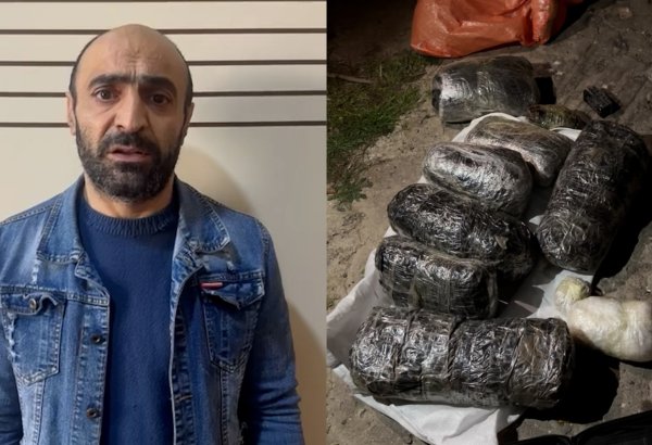 Kuryerdən 10 kiloqramdan artıq narkotik vasitə aşkarlanıb