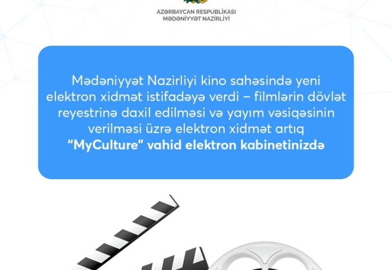 Kino sahəsində yeni elektron xidmət istifadəyə verilib