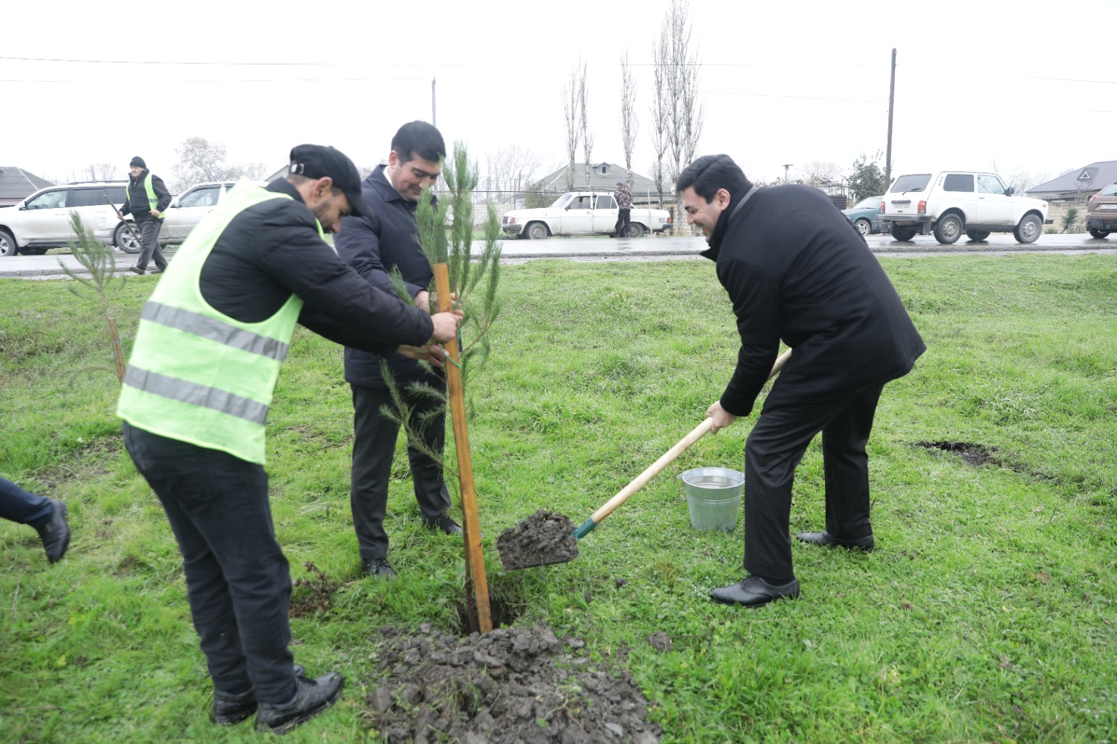 Xaçmaz rayonunda növbəti ağacəkmə aksiyası keçirilib (FOTO)