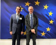 Hikmət Hacıyev Avropa İttifaqı rəsmiləri ilə görüşüb (FOTO)