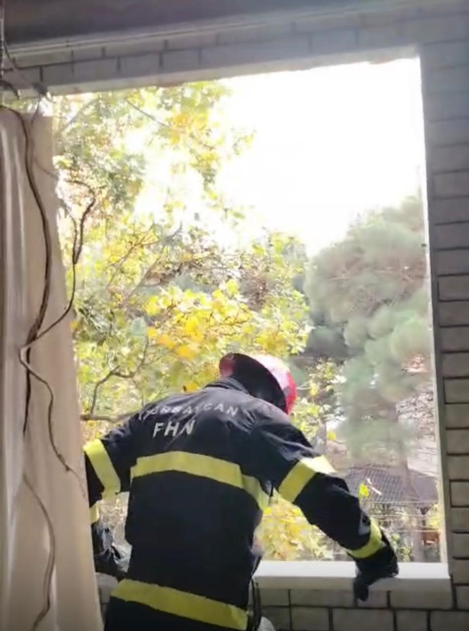 Bakıda yaşayış binasında partlayış baş verib (FOTO/VİDEO)