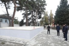 Xudat şəhərində əsaslı təmir olunan Heydər Əliyev adına parkda son tamamlanma işləri görülür (FOTO)