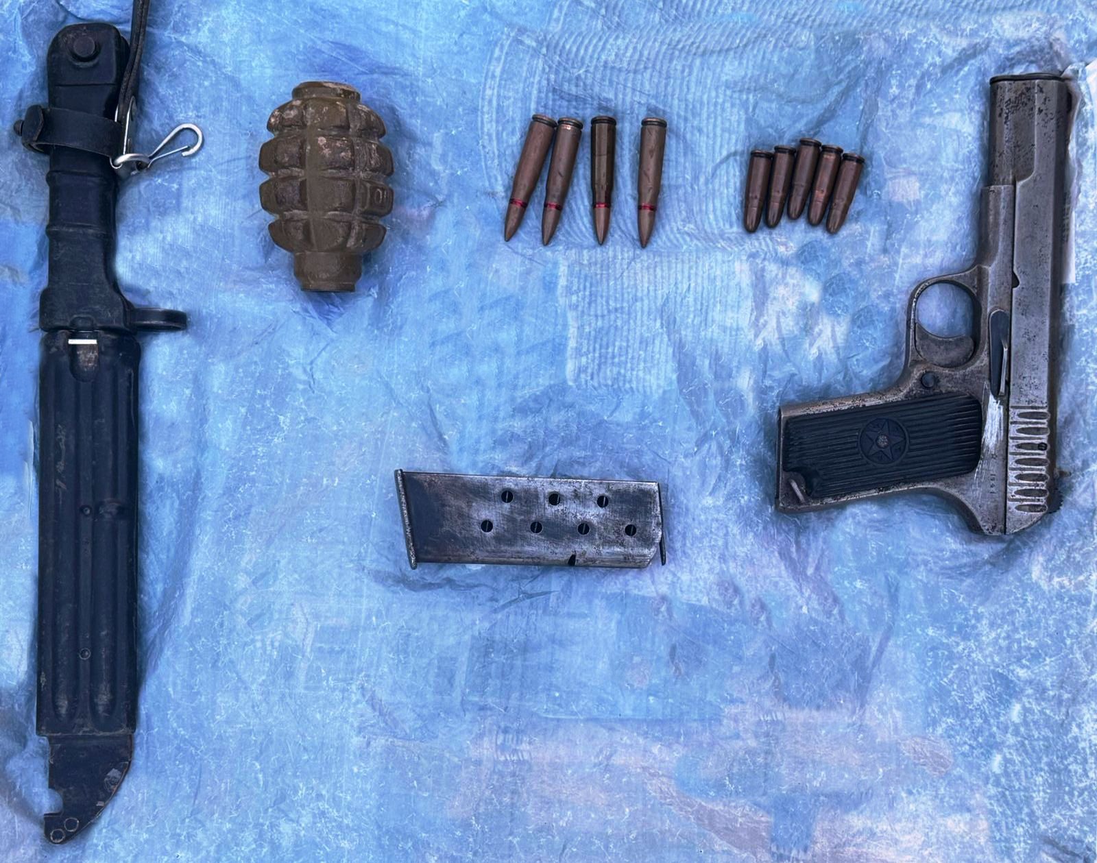 Gəncədə məhkumun həbsdən öncə gizlətdiyi silah aşkar edildi