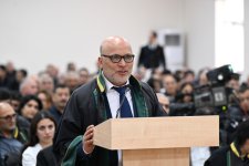 Ermənistan vətəndaşlarının məhkəməsində təqsirləndirilən şəxslərin vəkillərinin müdafiə çıxışı yekunlaşıb (FOTO)