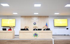 Ermənistan vətəndaşlarının məhkəməsində təqsirləndirilən şəxslərin vəkillərinin müdafiə çıxışı yekunlaşıb (FOTO)