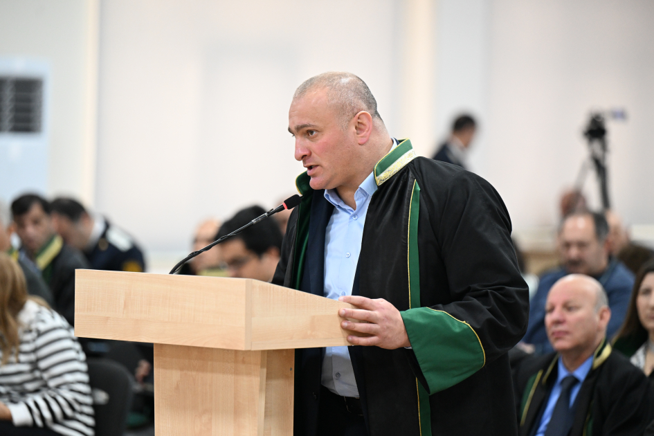 Ermənistan vətəndaşlarının məhkəməsində təqsirləndirilən şəxslərin vəkillərinin müdafiə çıxışı yekunlaşıb (FOTO)