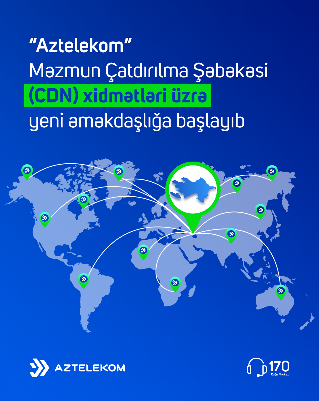 “Aztelekom” Məzmun Çatdırılma Şəbəkəsi (CDN) xidmətləri üzrə yeni əməkdaşlığa başlayıb