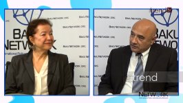 Bəşəriyyət mədəniyyət və mənəviyyat sayəsində dirçəliş qabiliyyətini daim qoruyub saxlayır - İnna Kostina "Tofiq Abbasovla dialoq" verilişində (FOTO/VİDEO)