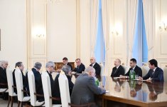 Prezident İlham Əliyev İranın xarici işlər nazirinin rəhbərlik etdiyi nümayəndə heyətini qəbul edib (FOTO)