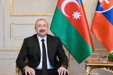 Prezident İlham Əliyevin Slovakiya Prezidenti ilə təkbətək görüşü olub (FOTO)