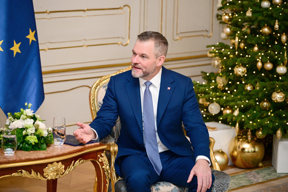 Prezident İlham Əliyevin Slovakiya Prezidenti ilə təkbətək görüşü olub (FOTO)