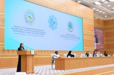 Heydər Əliyev Fondunun vitse-prezidenti Leyla Əliyeva Türkmənistanda beynəlxalq konfransda iştirak edib (FOTO)