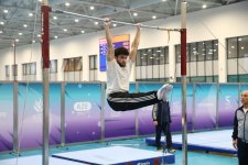 Milli Gimnastika Arenasında idman gimnastikası üzrə “Rektor Kuboku” keçirilib (FOTO)