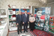 Xaçmazın İcra başçısı Xaspoladoba kəndində şəhid Rəhim İmamovun ailəsini ziyarət edib (FOTO)