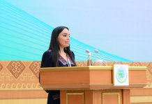 Heydər Əliyev Fondunun vitse-prezidenti Leyla Əliyeva Türkmənistanda beynəlxalq konfransda iştirak edib (FOTO)