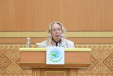 Heydər Əliyev Fondunun vitse-prezidenti Leyla Əliyeva Türkmənistanda beynəlxalq konfransda iştirak edib (FOTO)