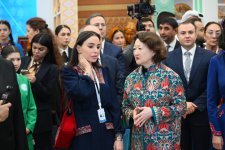 Heydər Əliyev Fondunun vitse-prezidenti Leyla Əliyeva Türkmənistanda beynəlxalq konfransda iştirak edib (FOTO)
