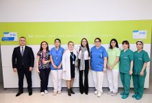 Heydər Əliyev Fondunun vitse-prezidenti Leyla Əliyeva Liv Bona Dea Hospitalında Sümük iliyi transplantasiya mərkəzinin açılış mərasimində iştirak edib (FOTO)