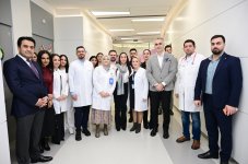 Heydər Əliyev Fondunun vitse-prezidenti Leyla Əliyeva Liv Bona Dea Hospitalında Sümük iliyi transplantasiya mərkəzinin açılış mərasimində iştirak edib (FOTO)