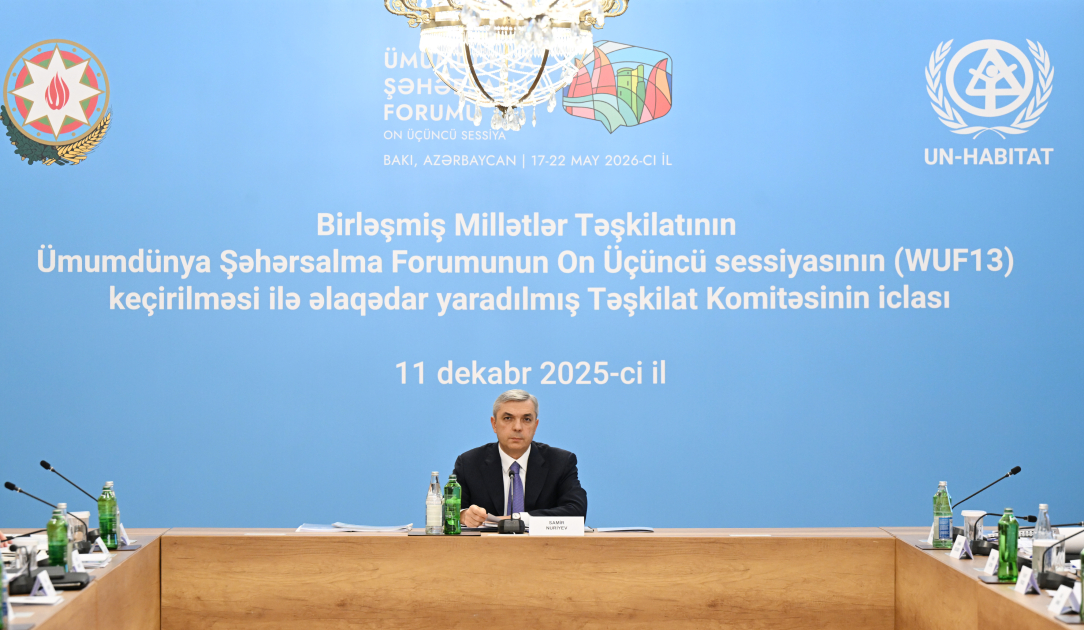 WUF13-ün təşkili ilə əlaqədar yaradılmış Təşkilat Komitəsinin növbəti iclası keçirilib (FOTO)