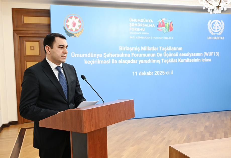 WUF13-ün təşkili ilə əlaqədar yaradılmış Təşkilat Komitəsinin növbəti iclası keçirilib (FOTO)