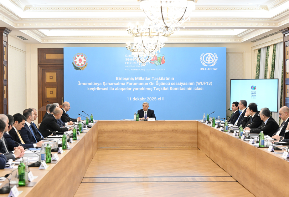 WUF13-ün təşkili ilə əlaqədar yaradılmış Təşkilat Komitəsinin növbəti iclası keçirilib (FOTO)