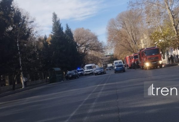 Mingəçevirdə minik maşını yanıb