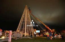 Bakıda Yeni ilə hazırlıq işləri gedir (FOTO)