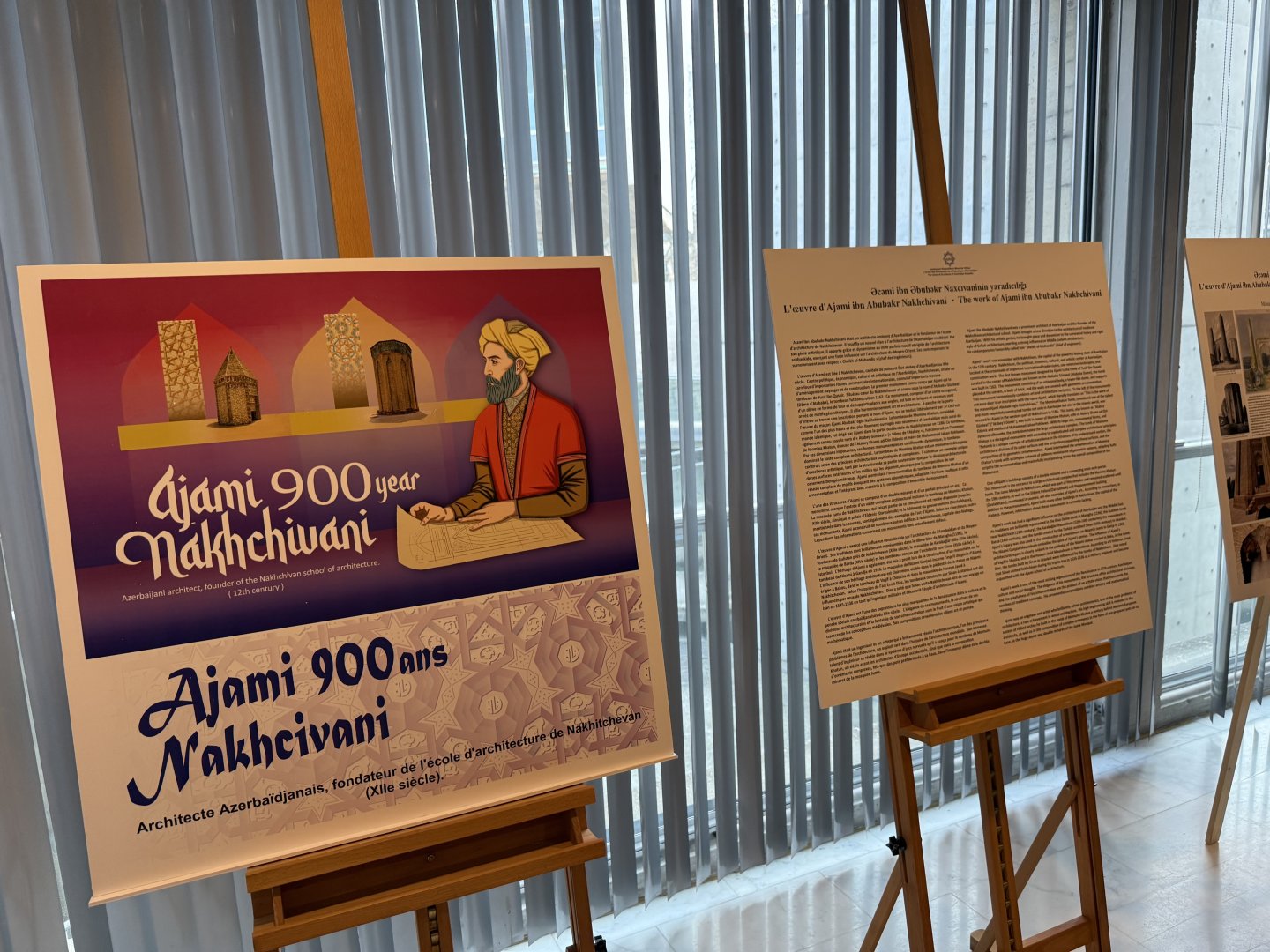 UNESCO-nun mənzil qərargahında Memar Əcəminin anadan olmasının 900 illiyi münasibətilə sərgi açılıb (FOTO/YENİLƏNİB)