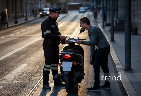 Avtoxuliqanlıq edən moped sürücülərinə 4 min manatadək cərimə və inzibati həbs tətbiq ediləcək