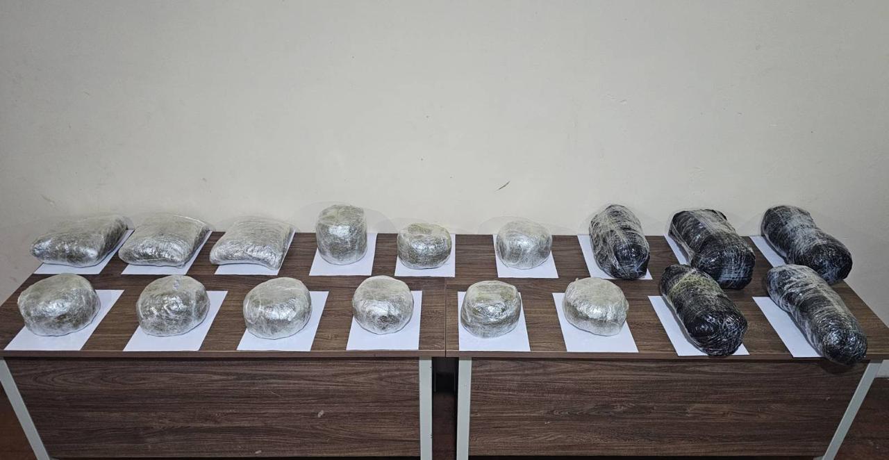 İrandan 24 kiloqramdan çox narkotik vasitə keçirilməsinin qarşısı alınıb - BİRGƏ MƏLUMAT (FOTO)