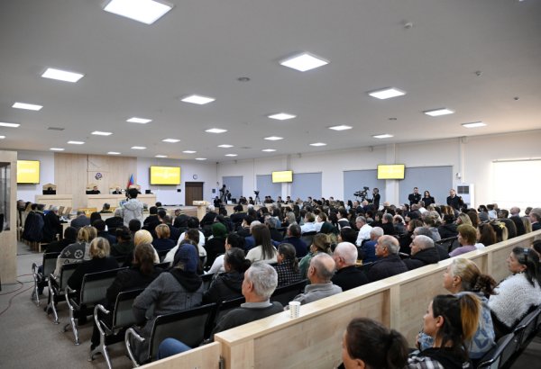 Ermənistan vətəndaşlarının məhkəməsi təqsirləndirilən şəxslərin son söz çıxışları ilə davam etdirilib (FOTO)