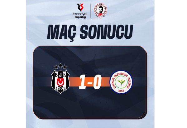 “Beşiktaş” doğma meydanında qələbə qazanıb - Türkiyə Superliqası