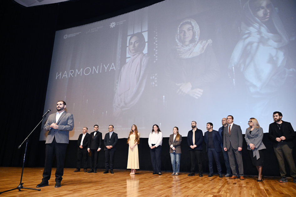 Bakı Media Mərkəzinin rəhbəri Arzu Əliyeva “Harmoniya” sənədli filminin təqdimatında iştirak edib (FOTO)