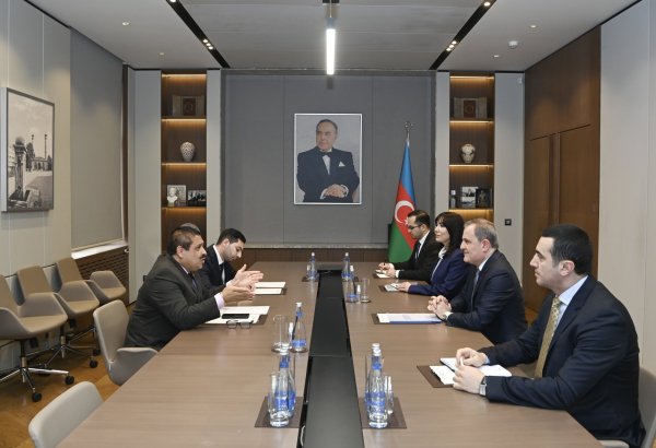 Ceyhun Bayramov Kolumbiyanın ölkəmizdəki səfirini qəbul edib (FOTO)