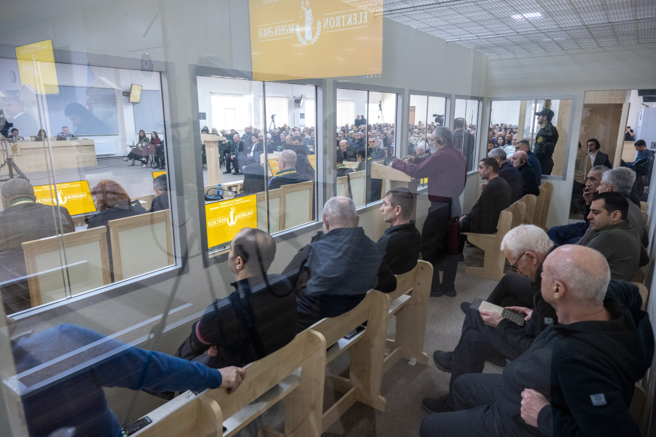 Ermənistan vətəndaşlarının məhkəməsi təqsirləndirilən şəxslərin son söz çıxışları ilə davam etdirilib (FOTO)