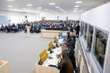 Ermənistan vətəndaşlarının məhkəməsi təqsirləndirilən şəxslərin son söz çıxışları ilə davam etdirilib (FOTO)