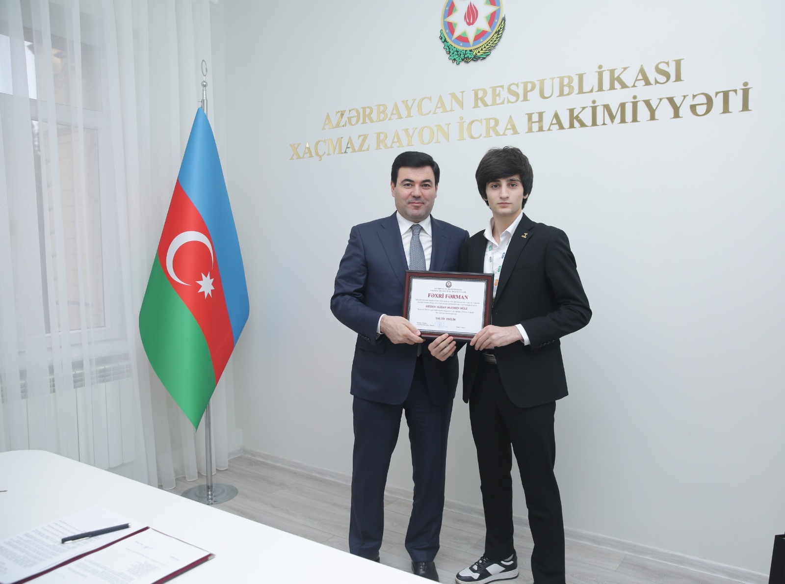 Xaçmazda beynəlxalq idman yarışlarında uğur qazanmış idmançılar və onların məşqçiləri təltif olunublar (FOTO)