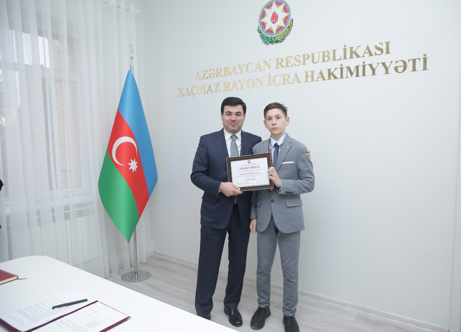 Xaçmazda beynəlxalq idman yarışlarında uğur qazanmış idmançılar və onların məşqçiləri təltif olunublar (FOTO)