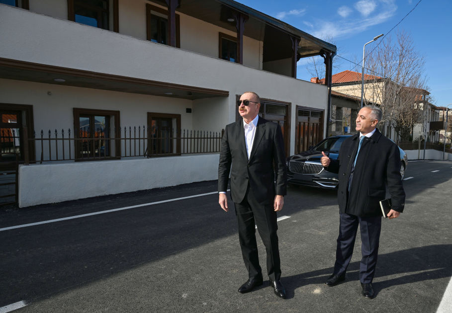 Prezident İlham Əliyev Xankəndinin Kərkicahan qəsəbəsində olub (FOTO) (YENİLƏNİB)