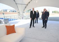 Prezident İlham Əliyev Ağdam Sənaye Parkında “Saloğlu Qarabağ” MMC-nin istehsal müəssisəsinin təməlini qoyub (FOTO)