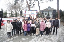 Xudat şəhərində Heydər Əliyev adına mədəniyyət və istirahət parkı əsaslı təmirdən sonra istifadəyə verilib (FOTO)